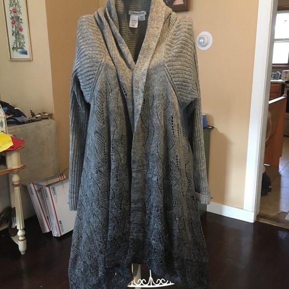 Coldwater Creek Sweaters - Long Knit Wrap Sweater